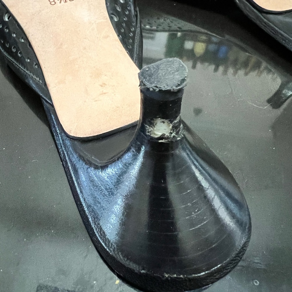 Cole Haan Black Kitten Heel Mules - Picture 2 of 7